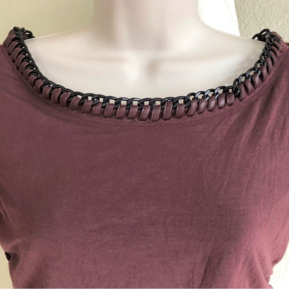 BAILEY44 medium burgundy chain top - Picture 8 of 9